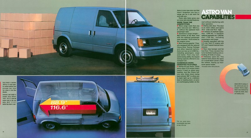1985 Chevrolet Astro Van Brochure Page 8